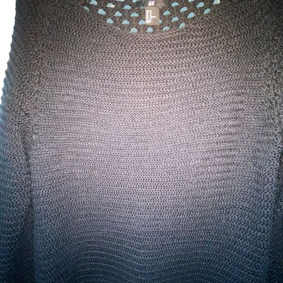 H&M Women's Black Knit Long Sleeve Sweater Light weight Medium - Picture 7 of 12